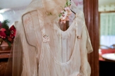 The wedding dress of one of the 4 daughters who lived here